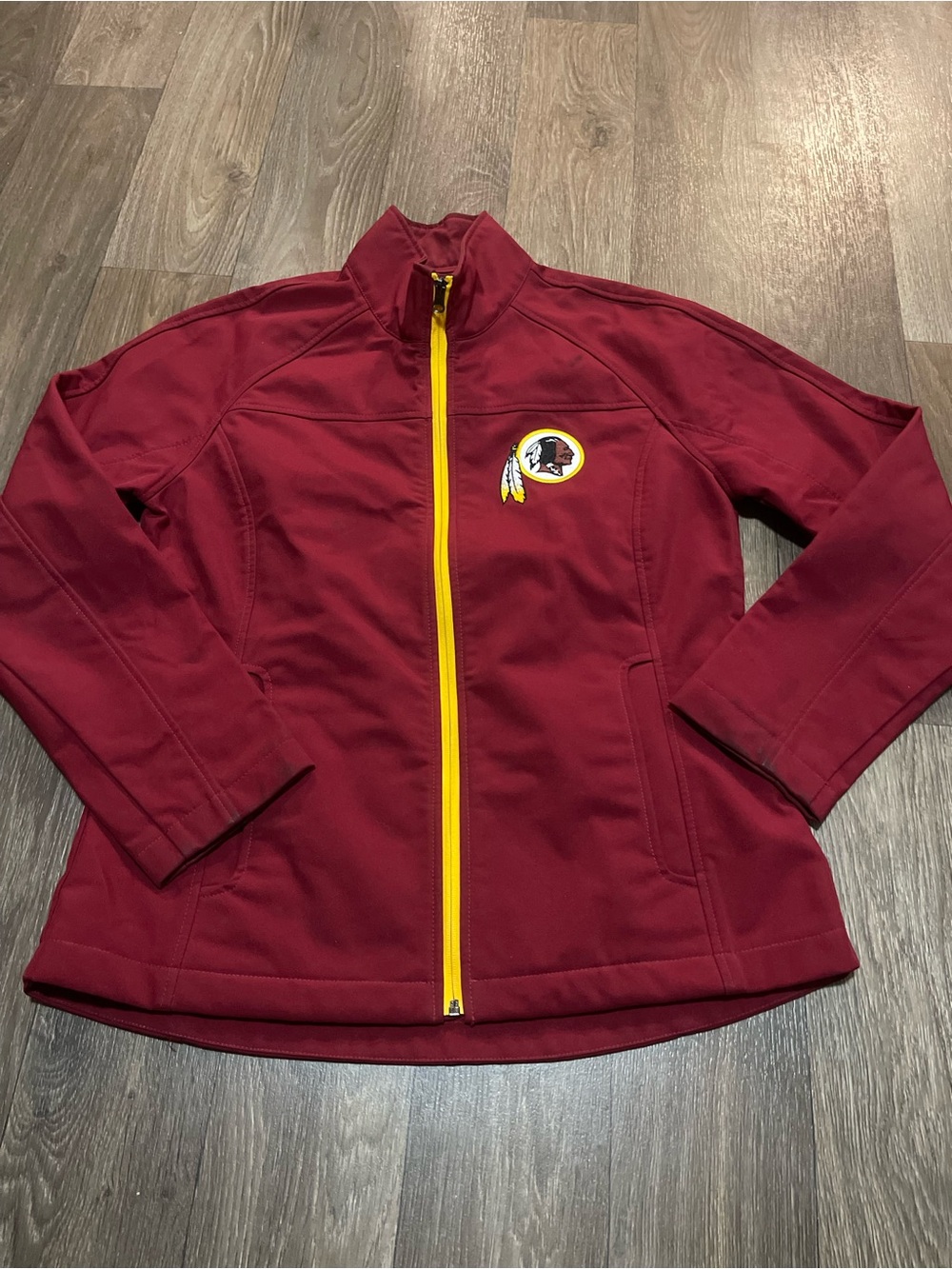 NFL team apparel Women's Burgundy Zip-Front Washington Redskins Jacket
